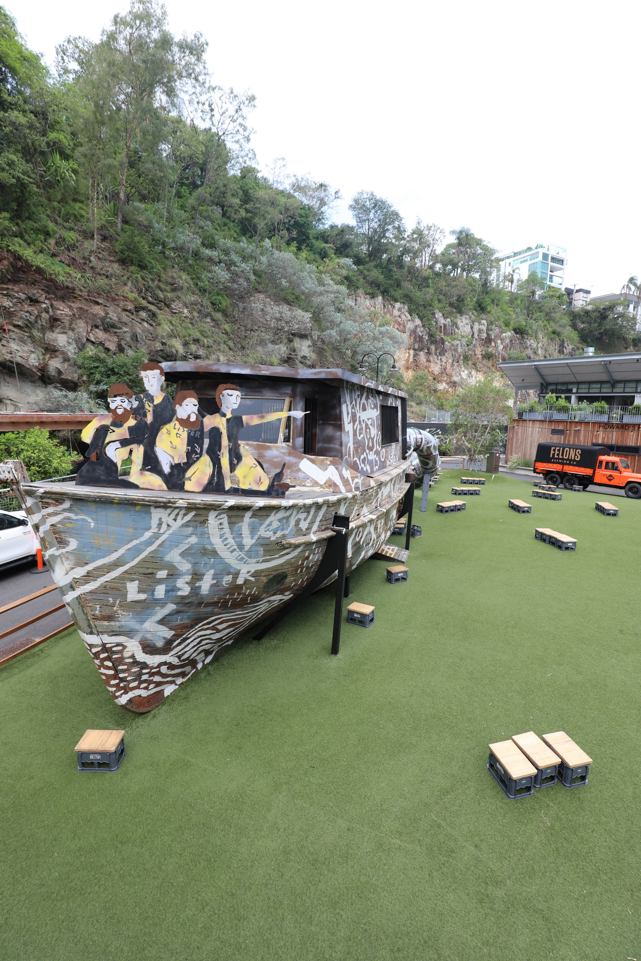 Piratenspielplatz beim Felons Brewing Co.